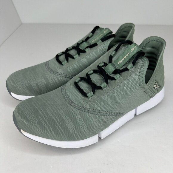 Reebok Womens 12780833 Green Dailyfit Dmx Moving Air Size 7 Walking Shoes - Picture 1 of 9